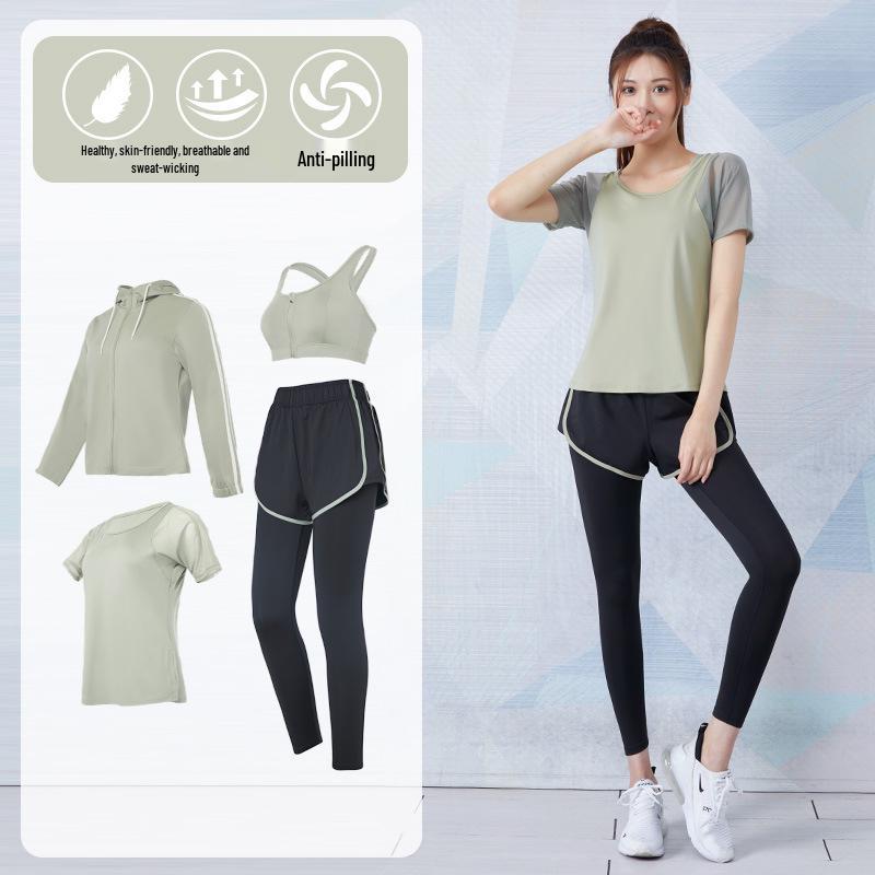 Plus Size Loose-Fit Yoga Set - Breathable, Quick-Dry Sportswear for Running and Fitness