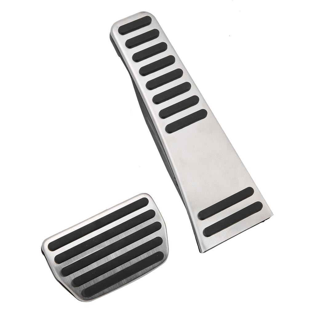 2PCS Brake Pedal Stainless Steel with PPE Rubber Non Slip Strips Replacement for XC60 XC90 S90 V90 20182021