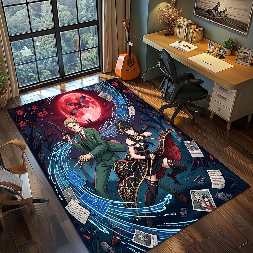 SPY×FAMILY Carpet Floor Mat Home Room Decor Gamer Bedroom Washable Non Slip Large Area YUN6512
