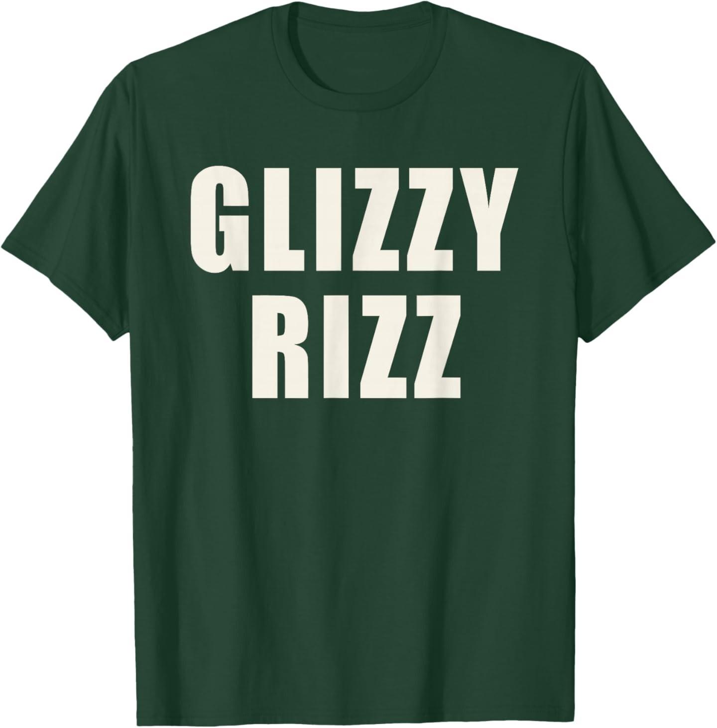 Glizzy Rizz Funny Gen Z Slang Internet Meme Joke T-Shirt S разноцветный