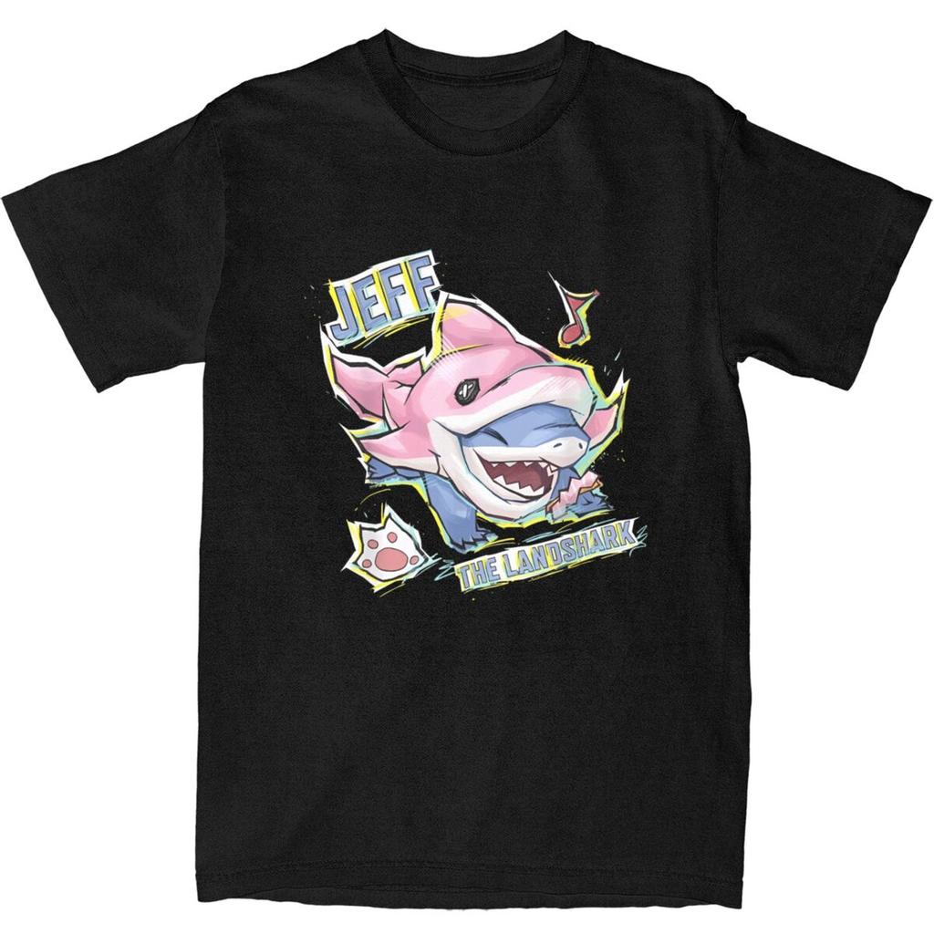 Men Women Jeff The Land Shark T Shirt 100% Cotton Printed T-Shirt Clothing Outfits