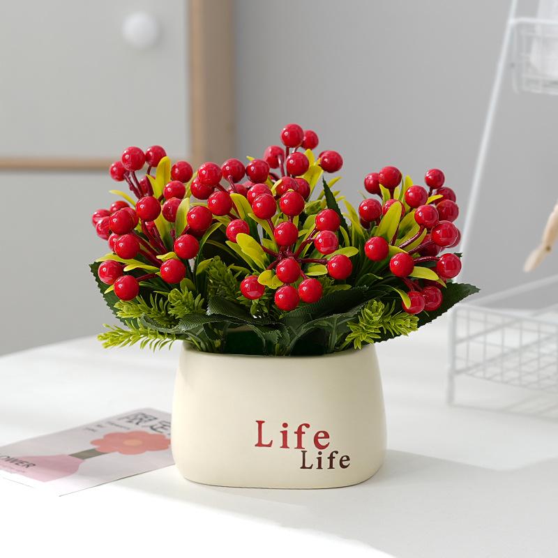 Living Room Decor: Artificial Sunflower and Green Plant Arrangements, Small Potted Plants, and Plastic Bouquets