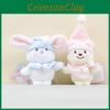 Christmas Plush Bear Keychain With Hat Pp Cotton Stuffed Toy For Gift Kids