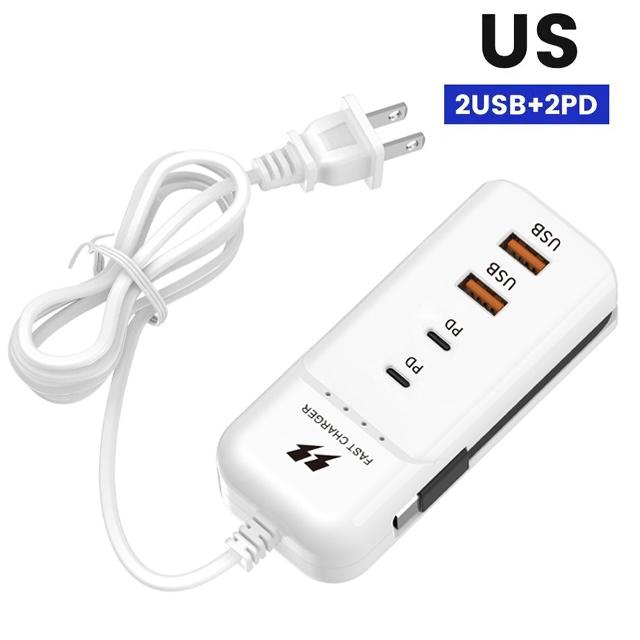 Charger PD Type C Fast Charger Quick Wall Chargers Multiport USB Hub Adapter Mobile Phone EU/US Plug USB Type C Quick Charger