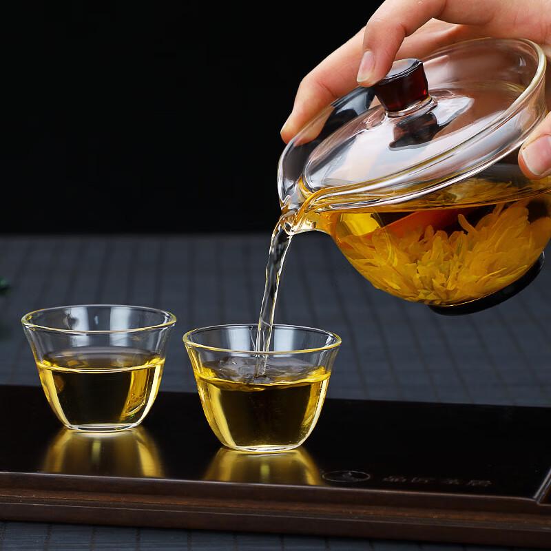 Shangqi High Borosilicate Glass Gaiwan Tea Cup