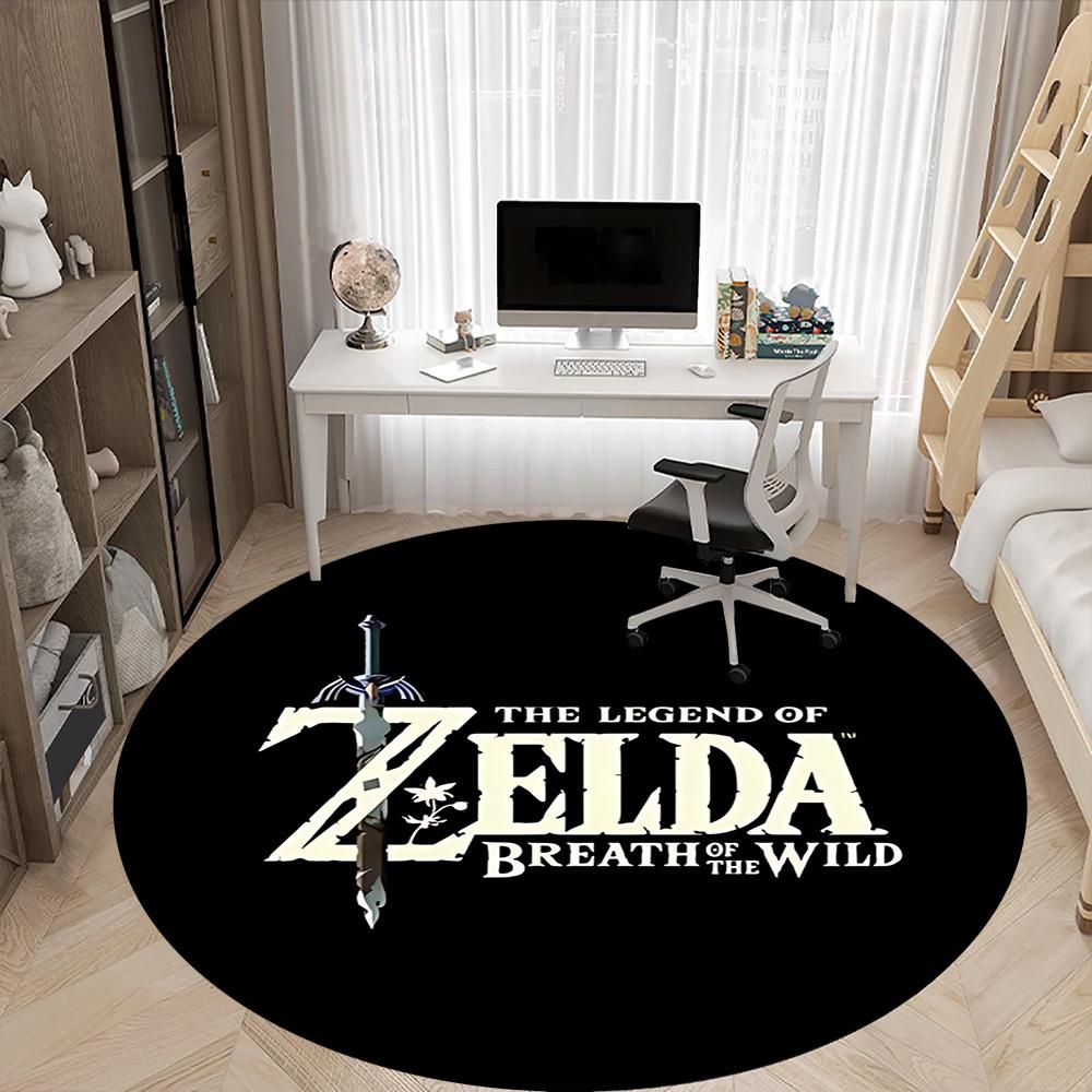 Zelda Breath Office Round Area Rug, Under Office Chairs Bedroom Living Room Home Decor a0908155