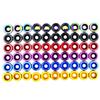 Fasteners Engine styling M6 License Plate Bolts Car Modified Washer Car Modified Bolts JDM Washer