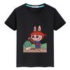 Labubu 100%Cotton T Shirt for Kids Boy 10years Kawaii Tops Pride Tshirt  Anime Short Y2k Toddler Girl Clothes Kids Clothes Girls