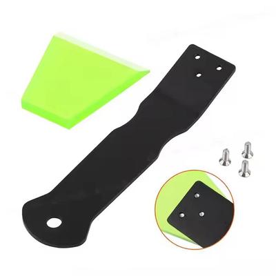1/2 Stück Auto Folie Aufklebewerkzeug Tapetenwerkzeug Aluminiumlegierung Griff Schaber Rindsleder Schaber Ppf Griffschaber