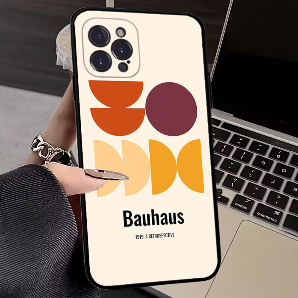 Geometric Bauhaus Art Phone Case for iPhone 15 8 7 6 6S Plus X SE 2020 XR XS 14 11 12 13 Mini Pro Max Mobile Case