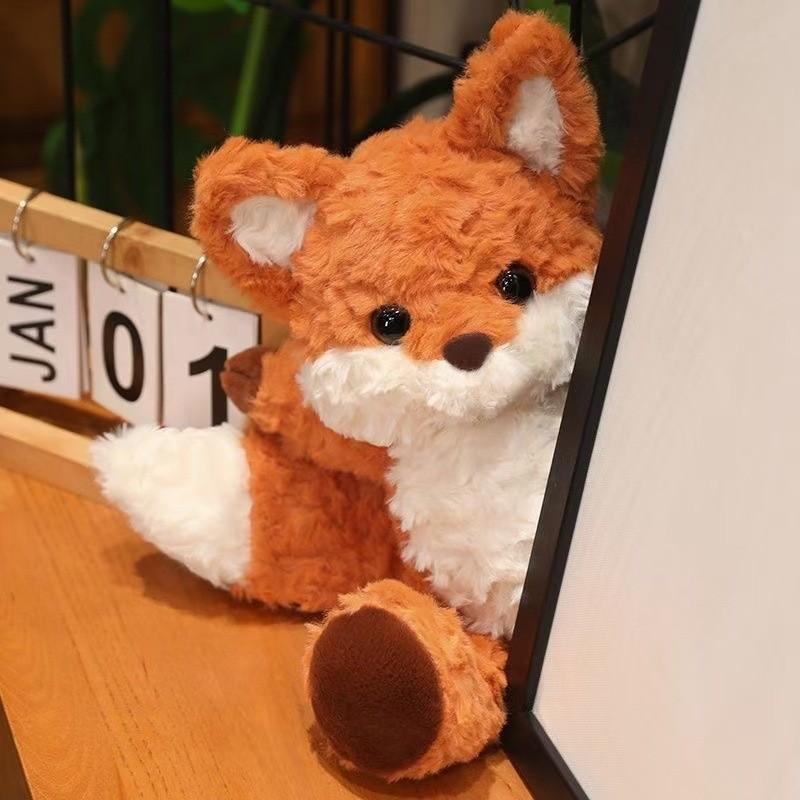 Runaway Fox Cute Stuffed Animal Doll Ideal For Children And Cozy Snuggles Bedtime