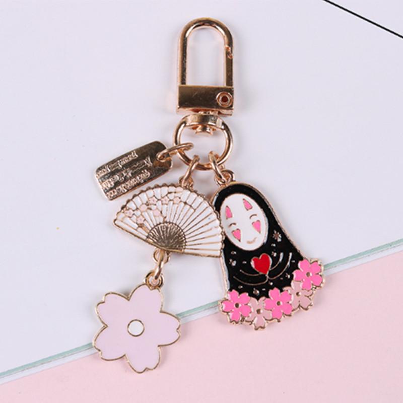 Cartoon Anime Schlüsselanhänger für Frauen Schlüsselanhänger Ring Auto Tasche Anhänger
