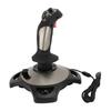 PC Flugjoystick Kabelgebundener Flugknüppel Flugsimulator Steuerjoystick mit Vibrationsfunktion Schubregler für PC