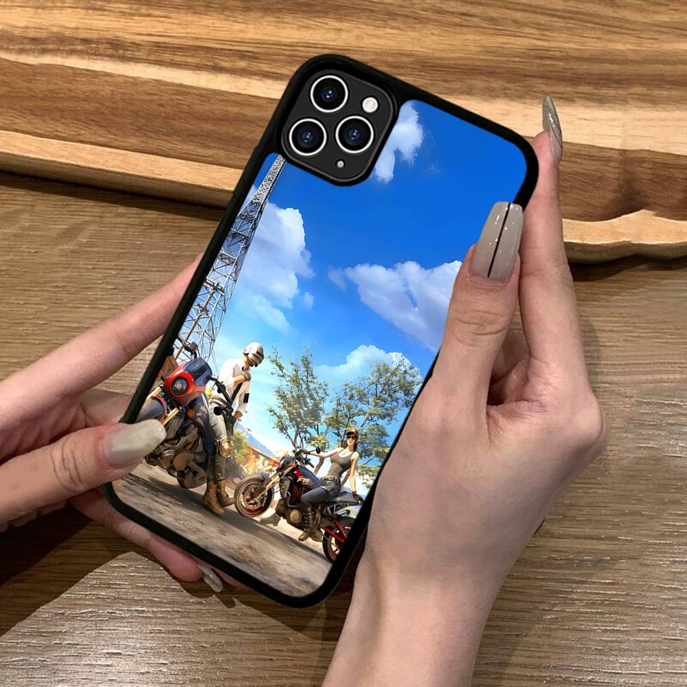 

Чехлы для телефона P-PUBG B-BATTLEGROUNDS на iPhone 11 12 13 14 15 16 17 Pro Max Plus, противоударные, из ТПУ+ПК, задняя крышка iPhone 17pro max
