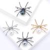 European & American Style Rhinestone Spider Brooch - Vintage High-End Unisex Clothing Accessory