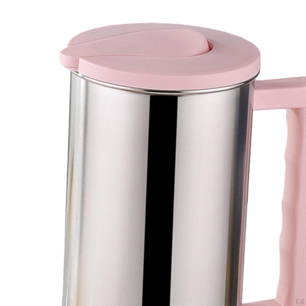 1.6L Metal Water and Lid with Handle Jug Milk Cold Kettle for Home Cafe Hotel