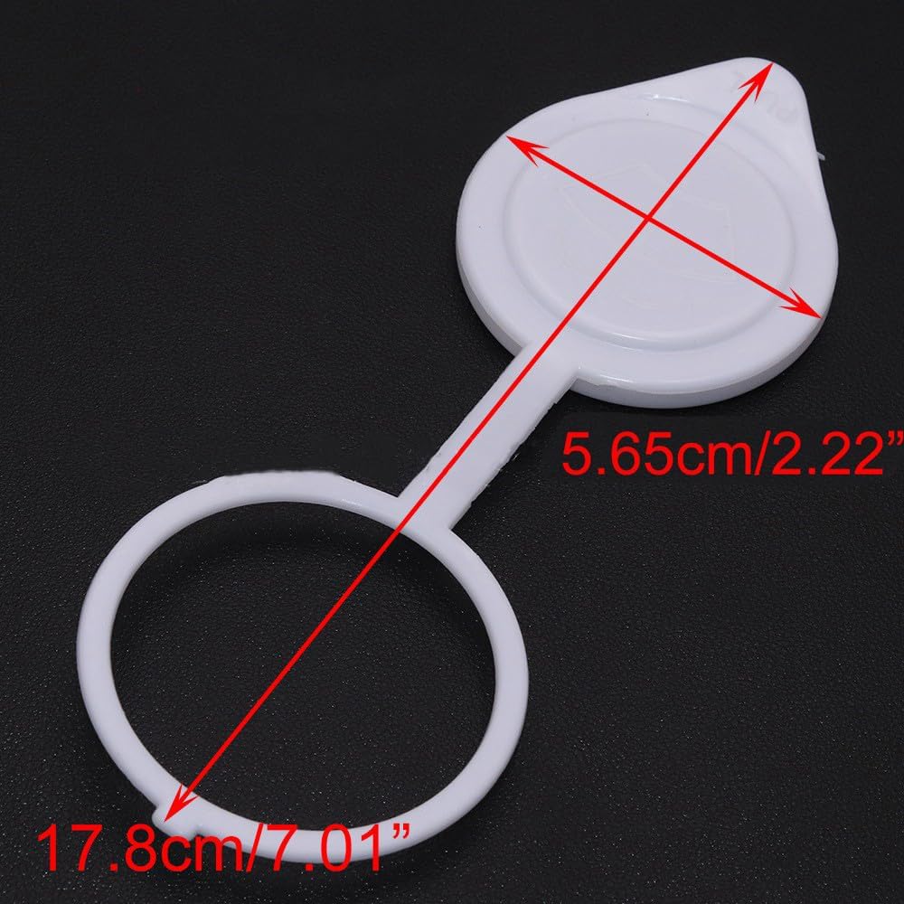 Unifizz Windshield Wiper Washer White Fluid Reservoir Tank Bottle Cap Cover MR597536 for Mitsubishi Lancer Outlander PHEV Outlander Sport
