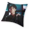 Jungkook Golden Solo Kissenbezug Polyester Leinen Samt Bedruckt Reißverschluss Deko Kissenbezug Sofa Sitzkissenbezug