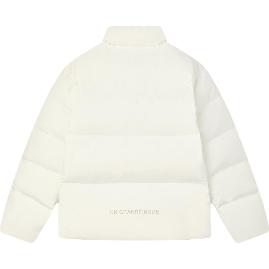 Fila 2023 Winter New Retro Casual Thick Stand Collar Down Jacket Unisex Outerwear Reed-White F11U349903F-IV