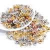 20-500pcs/lot 3-14mm CCB Ball Beads Gold Color Loose Spacer Round Beads For Jewelry Making DIY Bracelet Necklace Accessories
