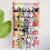 Bohemian Plush Toy Storage Rack, 4-Tier Wall Hanging Shelf, Large Capacity Organizer for Bedroom, Halloween Display.