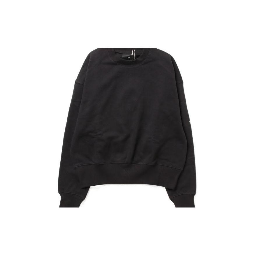 Y-3 SS23 Unisex Solid Sweatshirt Black H44791 S