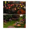 4Pcs Artificial Azalea Solar Light with Stake IP65 Waterproof Outdoor Garden Yard Pathway Patio Yard Lawn Faux Flower Decoration Lamp with 56 LED