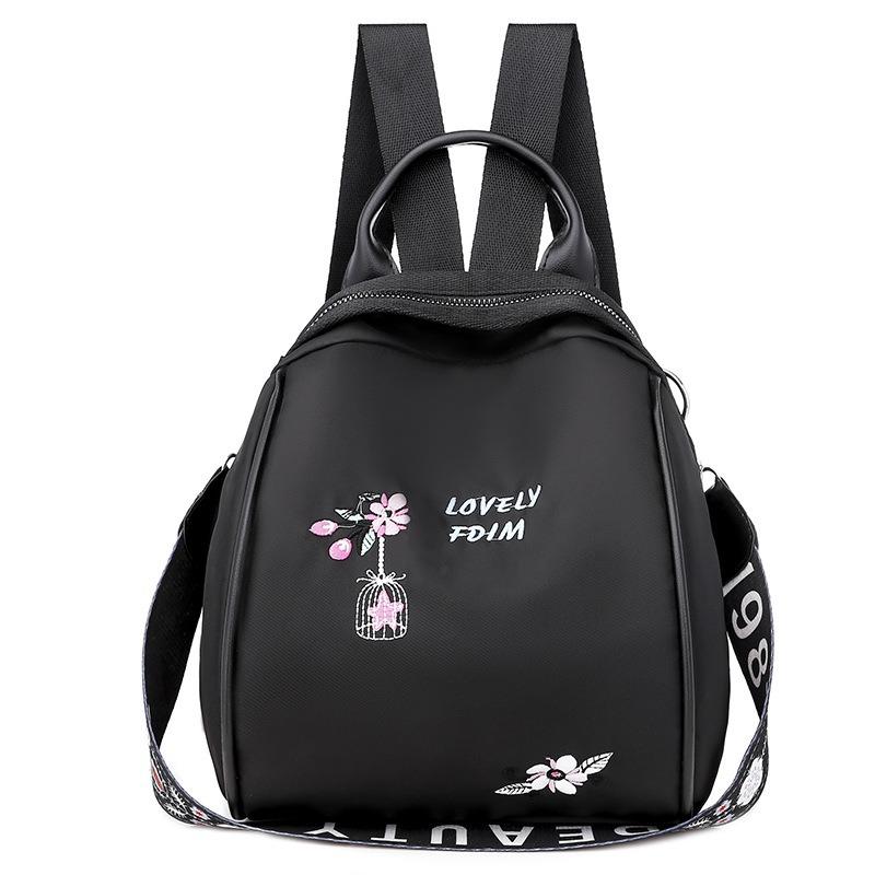 Backpack for women's multi-purpose fashion trend Oxford cloth personalized embroidery canvas mini bag travel small backpack