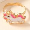 Princess Alloy Drip Oil Children's Ring - Cute Girls' Jewelry Accessories