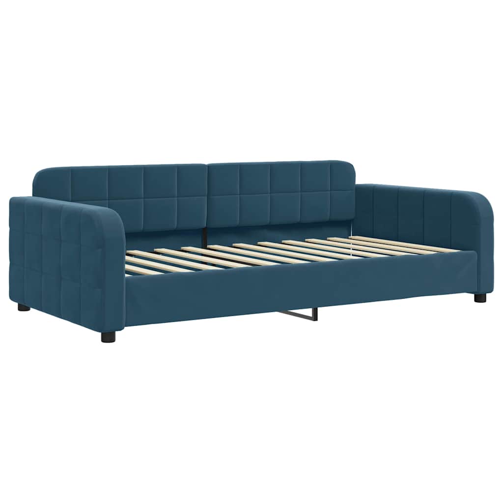 Daybed Blue 90x200 Cm Velvet