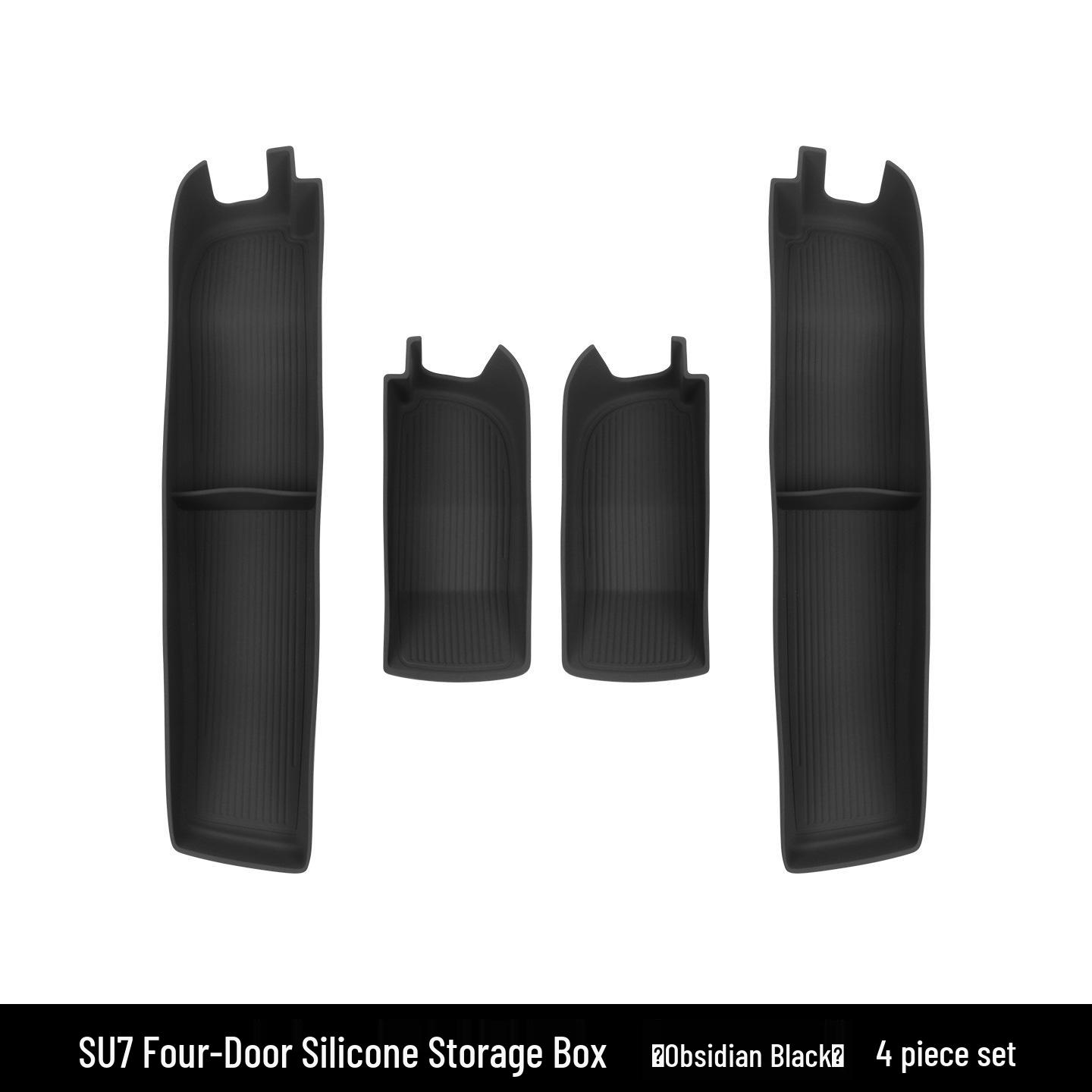 Xiaomi SU7 Car Door Storage Box: Waterproof, Silent Silicone Mat Interior Accessory