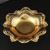 Metall Blume Fruchtplatte Snackschale Kuchenteller Schmuckschale Dekoration Trockenfruchtschale Bonbonschale Dessertteller Dim Sum Gericht