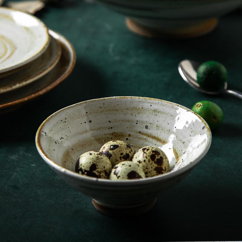 Japanese Coarse Pottery Rice Bowl
