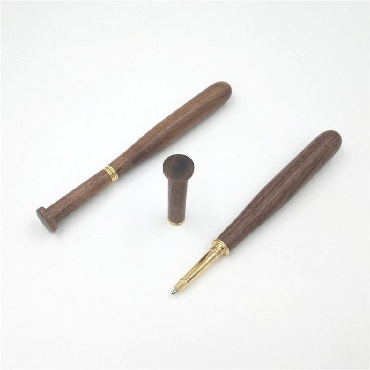 Gift Pen Set Baseball Ballpoint Pen Set Wood Baseball Bat Pen Stationery Pen Snooth Writing Pen for School Office