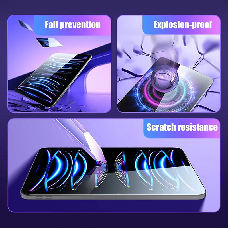 3 Pcs Tempered Glass For Ipad Pro 11 12.9 9 10.2 10.5 Air 4 3 2 Tablet Screen Protector For Ipad Mini 6 5 4 3 1 2020 2025 Glass