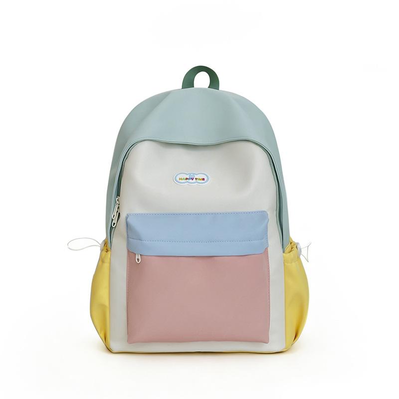 Schoolbag Student Schoolbag Dopamine Elementary School Bag Lightweight and Breathable Spring Outing Backpack Children's Contrasting Color Backpack