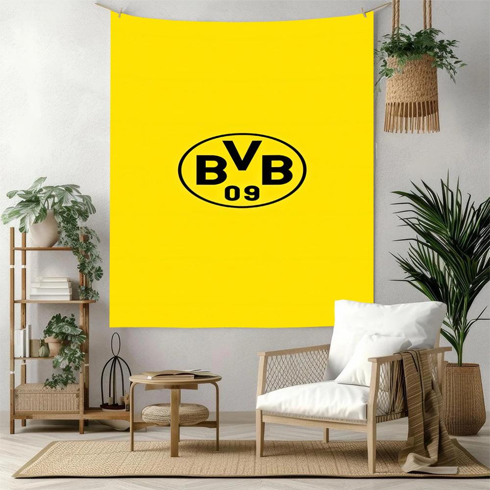 Borussia Dortmund Wall Decor Tapestry Art For Pet Memorial Birthdaywedding Party Backdrop Family Gift
