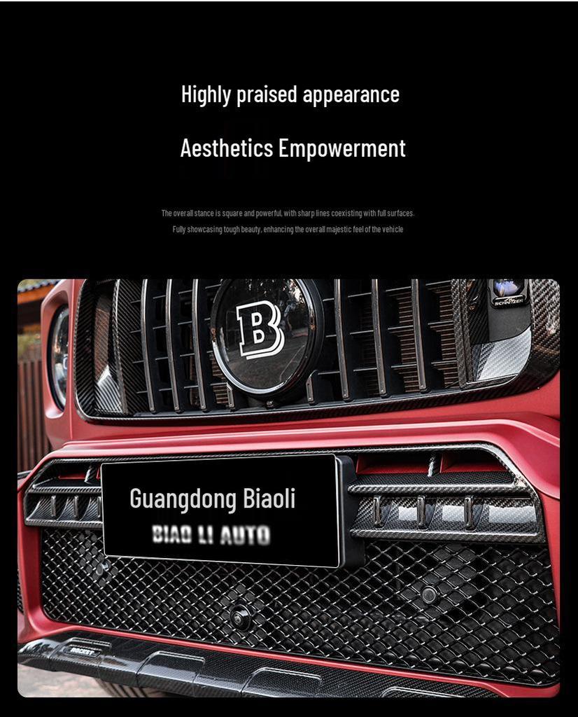 25-26 Mercedes G-Class W465 Carbon Front Bumper Trim Upgrade