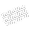 50Pcs Key Ring Stainless Steel AntiRust MultiPurpose 30mm Keychain for Pendant Gift