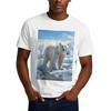 Men's T Shirt Short Sleeve Polar Bear Ice Crew Neck Moisture Wicking Tee Novelty Undershirt for Men