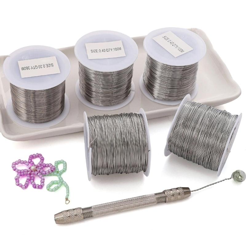 0.2/0.3/0.4/0.5/0.6mm Wire Flexible Metal Wire Alloy Texture for Jewelry Making and Sculpting Suitable for Craft Project