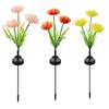 Solar Flowers Garden Lights Outdoor Waterproof Romantic Warm Light Outdoor Lights Decorative for Garden Yard Backyard Decor