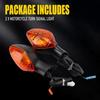 2X Turn Signal Front/Rear Light Amber For Honda CB650F CBR650F CTX700 2014-2018