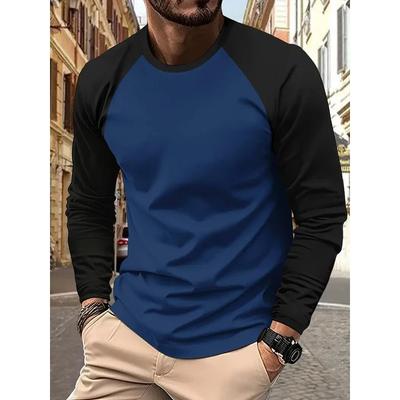 Long Sleeve T-Shirt For Men Solid Spring Casual Men'S T-Shirts High Quality Male Tops Classic Clothing T-Shirts