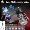 APP-Steuerung 7 Schub- und 7 Rotations-Zungenleck- und Vibrationsmodi, Freihand-Masturbator für Männer, Flugzeugbecher für Erwachsenenspielzeug