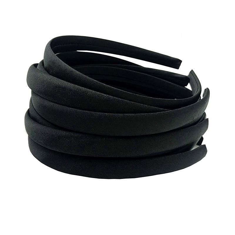 1,5 cm Satintyginslaget Hårband - Godisfärger, DIY Handgjort Modeaccessoar