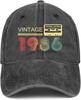 Washed old baseball cap cap