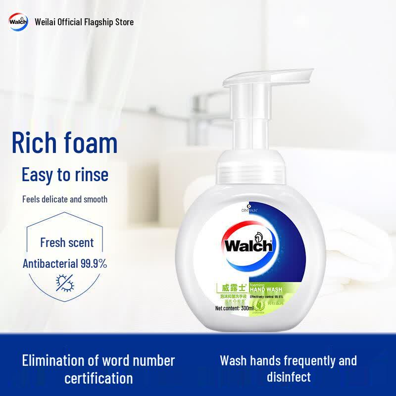 Walch Antibacterial Foaming Hand Wash, Lime Scent
