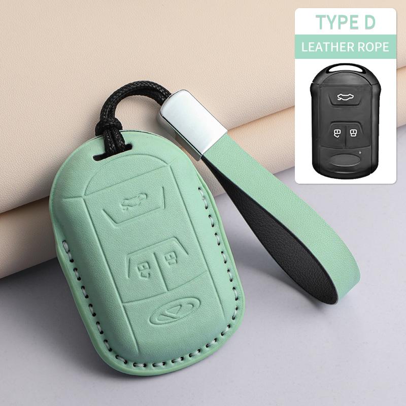 For Chery Tiggo 5 7 8 Tiggo 8 3x Arrizo 5 6 Pro Gx 5x EQ7 Jaecoo J7 7 J8 Omoda 5 C5 PU Car Keychain Shell Holder Car Accessories