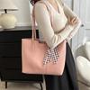 Stylish Minimalist Shoulder Tote Bag For Women With Large Capacity In Black White Brown Pink And Khaki For Everyday Use